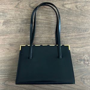 Lederer black purse made in France